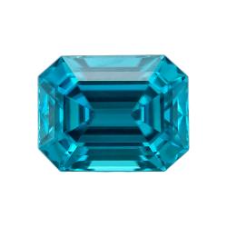 Zircon Emerald 3.14 carat Blue Photo
