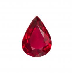 Ruby Pear 0.63 carat Red Photo
