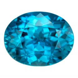 Zircon Oval 11.33 carat Blue Photo