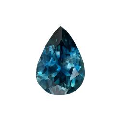 Sapphire Pear 0.71 carat Blue Green Photo
