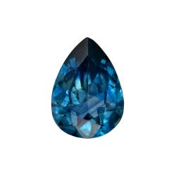 Sapphire Pear 0.77 carat Blue Green Photo