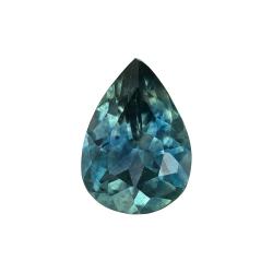 Sapphire Pear 0.76 carat Blue Green Photo