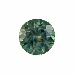 Sapphire Round 0.96 carat Blue Green Photo