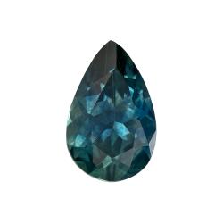 Sapphire Pear 0.93 carat Blue Green Photo