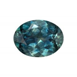 Sapphire Oval 1.45 carat Blue Green Photo