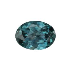 Sapphire Oval 0.94 carat Blue Green Photo