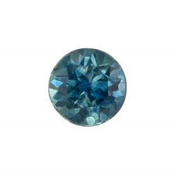 Sapphire Round 0.63 carat Blue Green Photo