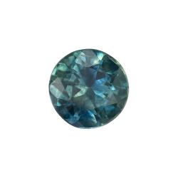 Sapphire Round 0.60 carat Blue Green Photo