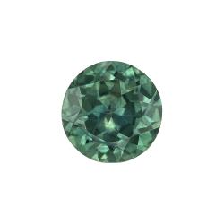 Sapphire Round 0.60 carat Blue Green Photo