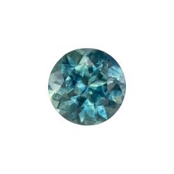 Sapphire Round 0.66 carat Blue Green Photo