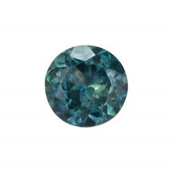 Sapphire Round 0.78 carat Blue Green Photo