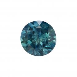 Sapphire Round 0.88 carat Blue Green Photo