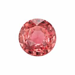 Sapphire Round 1.01 carat Pink Orange Photo
