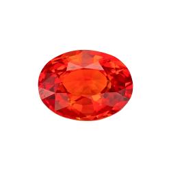 Sapphire Oval 0.92 carat Orange Photo