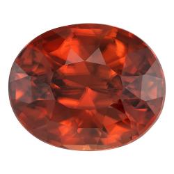 Zircon Oval 12.09 carat Brown Photo