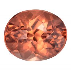 Zircon Oval 8.47 carat Brown Photo