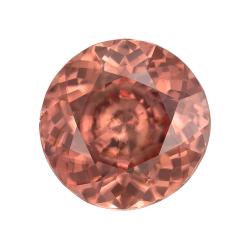 Zircon Round 3.64 carat Brownish Red Photo