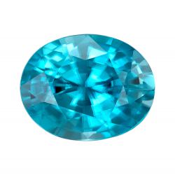 Zircon Oval 4.15 carat Blue Photo