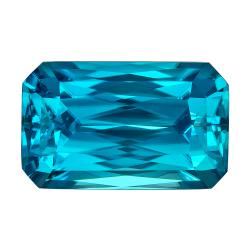 Zircon Emerald 5.53 carat Blue Photo