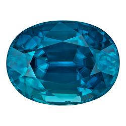 Zircon Oval 7.58 carat Blue Photo