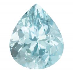 Aquamarine Pear 4.60 carat Blue Photo
