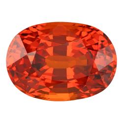 Garnet Oval 6.91 carat Orange Photo