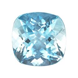 Aquamarine Cushion 3.02 carat Blue Photo