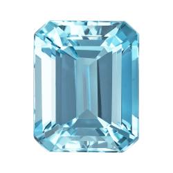 Aquamarine Emerald 3.59 carat Blue Photo