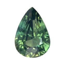Sapphire Pear 2.54 carat Green Photo