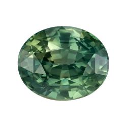 Sapphire Oval 3.05 carat Green Photo