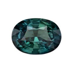 Sapphire Oval 2.06 carat Blue Green Photo