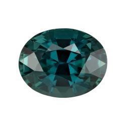 Sapphire Oval 3.03 carat Blue Green Photo