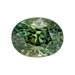 Sapphire Oval 3.03 carat Green Photo