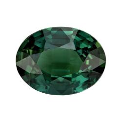 Sapphire Oval 2.57 carat Blue Green Photo