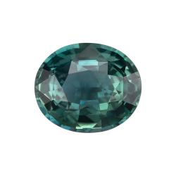 Sapphire Oval 1.57 carat Blue Green Photo