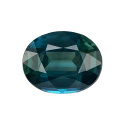 Sapphire Oval 1.74 carat Blue Green Photo
