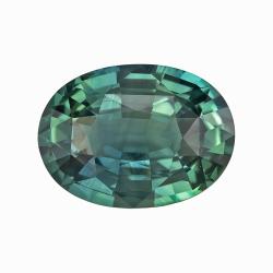 Sapphire Oval 2.00 carat Blue Green Photo