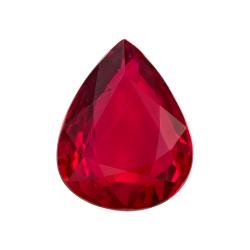 Ruby Pear 2.01 carat Red Photo
