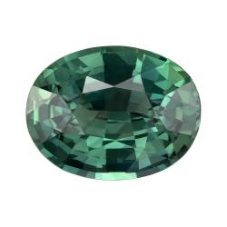 Sapphire Oval 3.12 carat Blue Green Photo