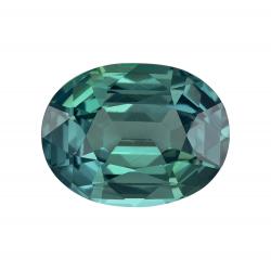 Sapphire Oval 2.10 carat Blue Green Photo