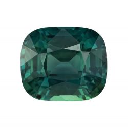 Sapphire Cushion 3.03 carat Blue Green Photo