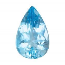 Aquamarine Pear 1.76 carat Blue Photo