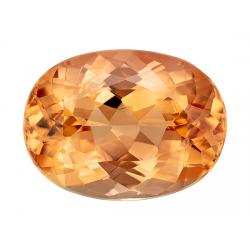 Topaz Oval 3.93 carat Yellow Orange Photo