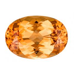 Topaz Oval 7.38 carat Yellow Orange Photo