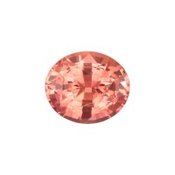 Sapphire Oval 0.78 carat Pink Orange Photo