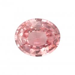 Sapphire Oval 1.25 carat Pink Orange Photo