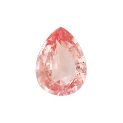Sapphire Pear 0.74 carat Pink Orange Photo