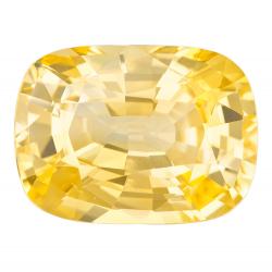 Sapphire Cushion 6.18 carat Yellow Photo