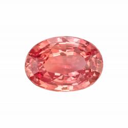 Sapphire Oval 1.26 carat Pink Orange Photo