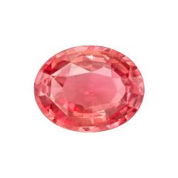 Sapphire Oval 1.27 carat Pink Orange Photo